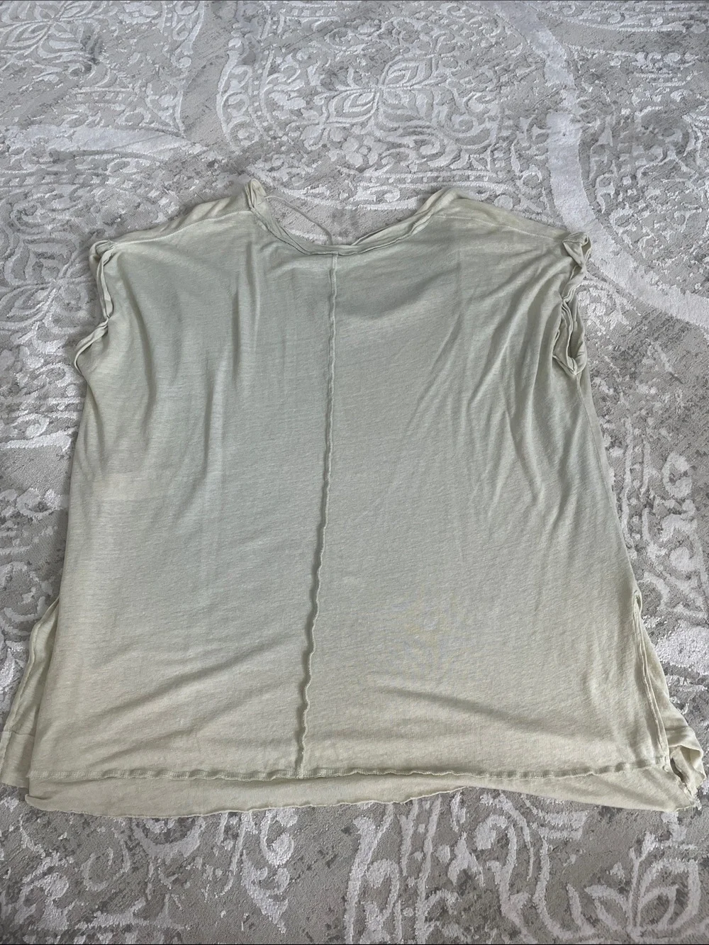 Free People Light Sage V-Neck Tank Top